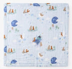 Magical Adventure Organic Muslin Security Blanket - myembroideredgifts-com - Elegant Baby