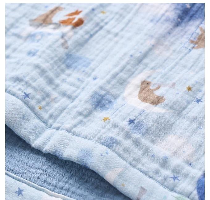 Magical Adventure Organic Muslin Security Blanket - myembroideredgifts-com - Elegant Baby