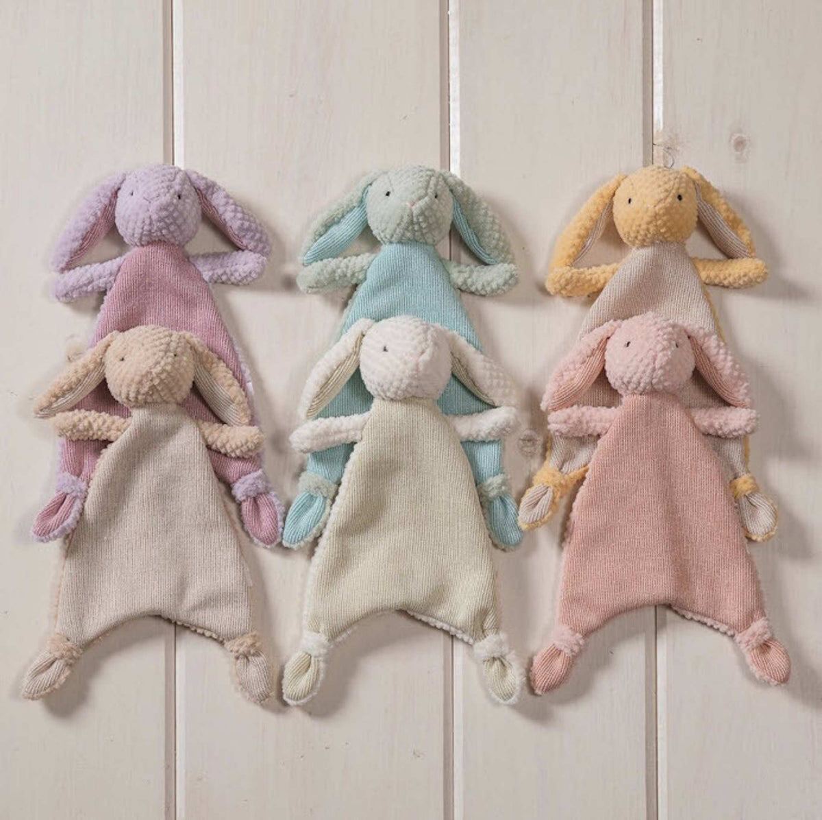 Mary Meyer Nibbles Bunny Lil Lovey Cream Personalized - myembroideredgifts-com - Mary Meyer