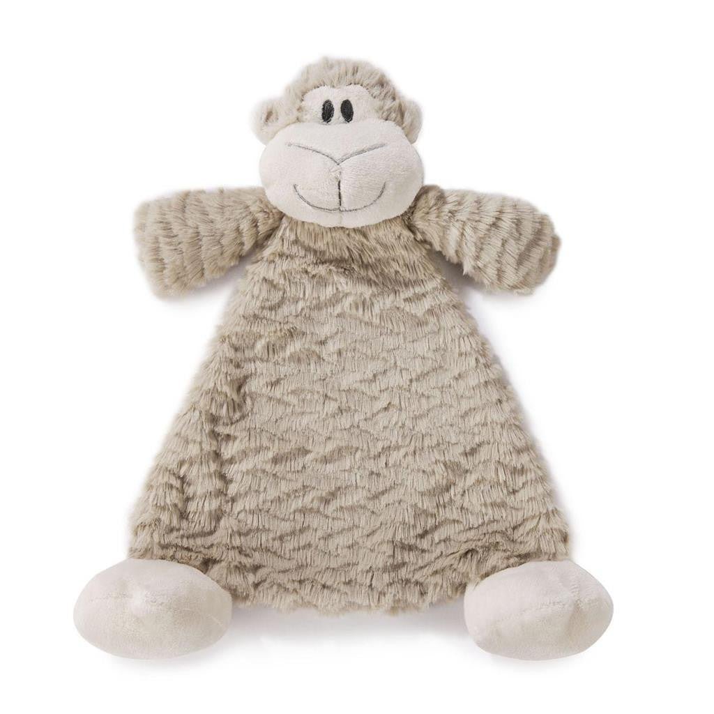 Meekie Monkey Rattle Blankie Personalized - myembroideredgifts-com - Demdaco