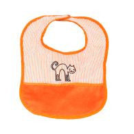 Mint Orange Baby Bib Personalized 