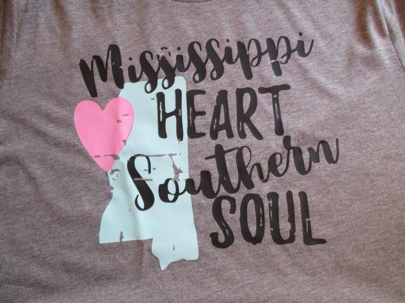 Mississippi Heart Southern Soul - myembroideredgifts-com - myembroideredgifts-com