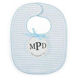 Monogram Me Blue Bib Mud Pie - myembroideredgifts-com - Mud Pie