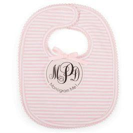 Mud Pie Monogram Me Pink Bib Mud Pie 