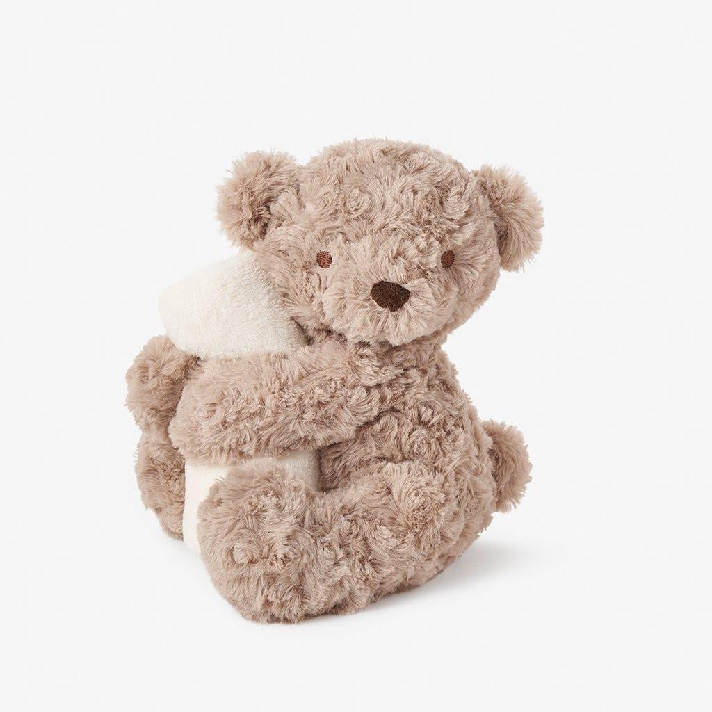 Naptime Swirl Bear with Lovie - myembroideredgifts-com - Elegant Baby