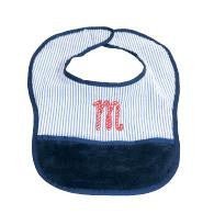 Navy Baby Bib Personalized - myembroideredgifts-com - Mint