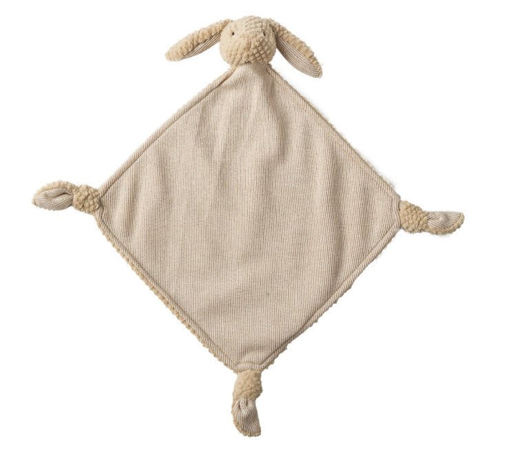 Nibbles Bunny Tan Blankie Personalized - myembroideredgifts - com - Mary Meyer