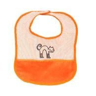 Orange Baby Bib Personalized - myembroideredgifts-com - Mint