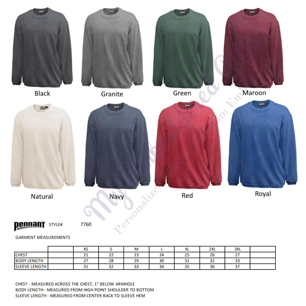 Pennant Rep Your City and State Custom Sweatshirt 