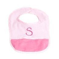 Pink Baby Bib Personalized - myembroideredgifts-com - Mint