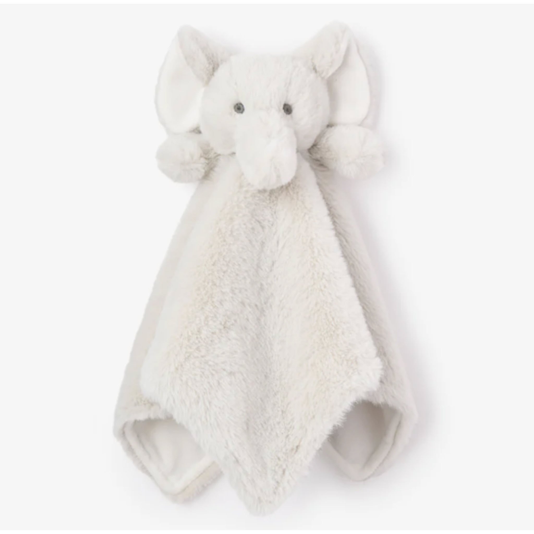 Plush Elephant Baby Security Blanket Personalized - myembroideredgifts - com - Elegant Baby