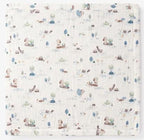 Pond Friends Organic Muslin Blankie - myembroideredgifts-com - Elegant Baby