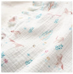 Pony Meadow Organic Muslin Security Blanket with Fur Personalized - myembroideredgifts-com - Elegant Baby