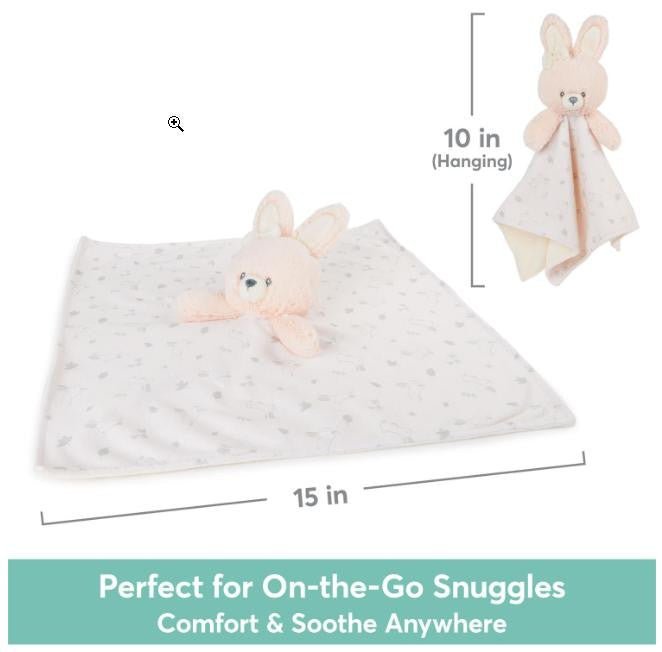 Rosie Bunny Lovey 100% Recycled Personalized - myembroideredgifts-com - Baby Gund