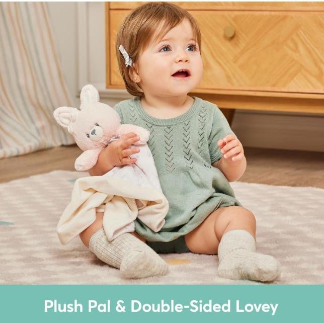 Rosie Bunny Lovey 100% Recycled Personalized - myembroideredgifts-com - Baby Gund