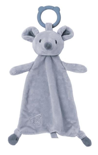 Spencer Mouse Teether Lovey Personalized - myembroideredgifts-com - Baby Gund