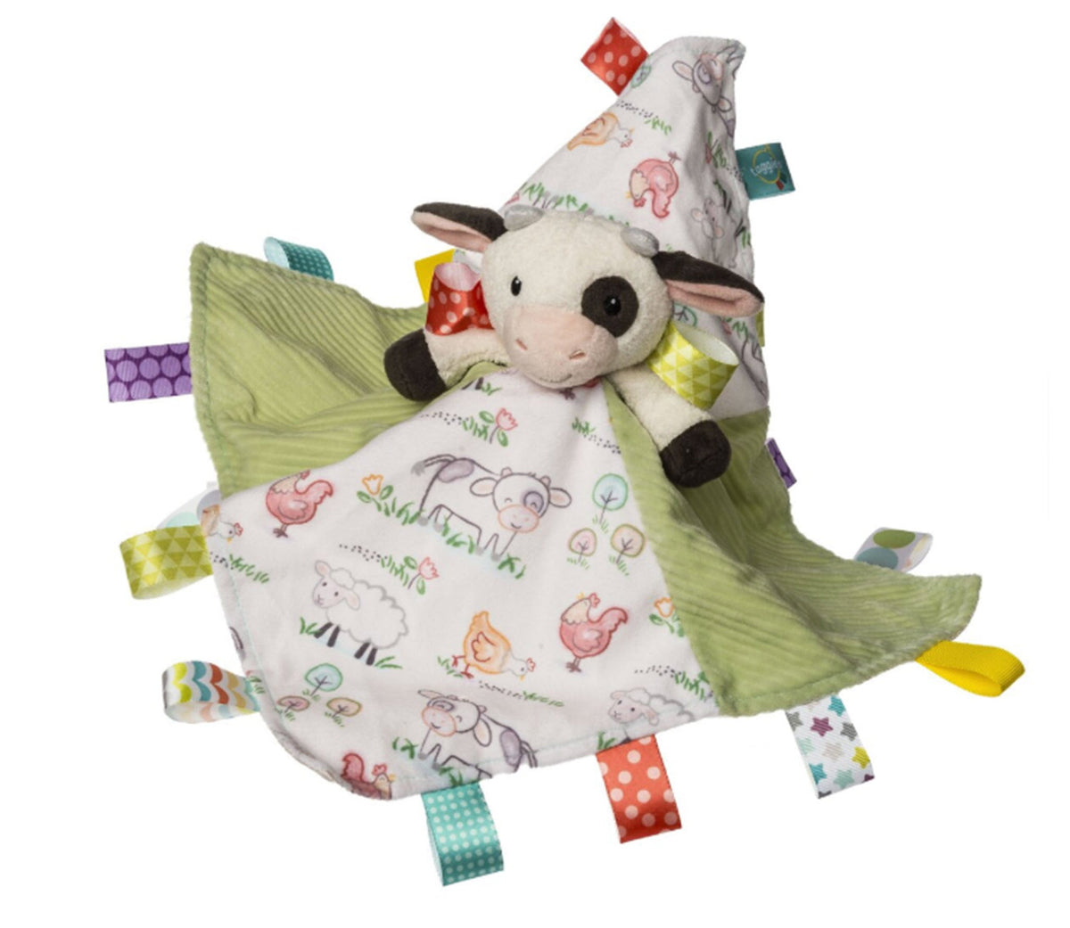 Taggies Buttercup Cow Blanket Personalized - myembroideredgifts-com - Mary Meyer
