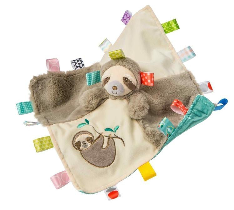 Taggies Molasses Sloth Character Blanket Personalized - myembroideredgifts-com - Mary Meyer
