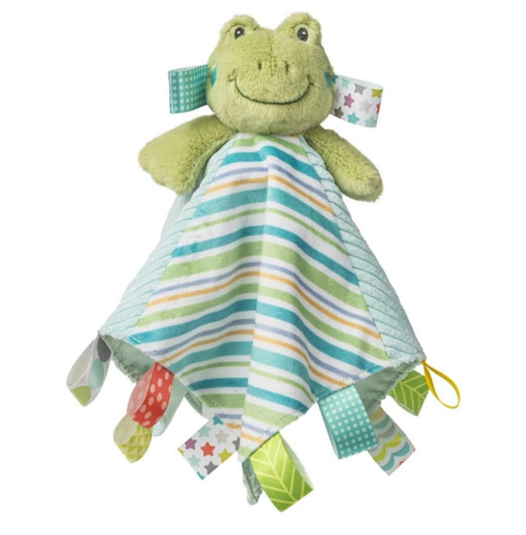 Taggies Peepers Frog Blanket Personalized - myembroideredgifts - com - Mary Meyer