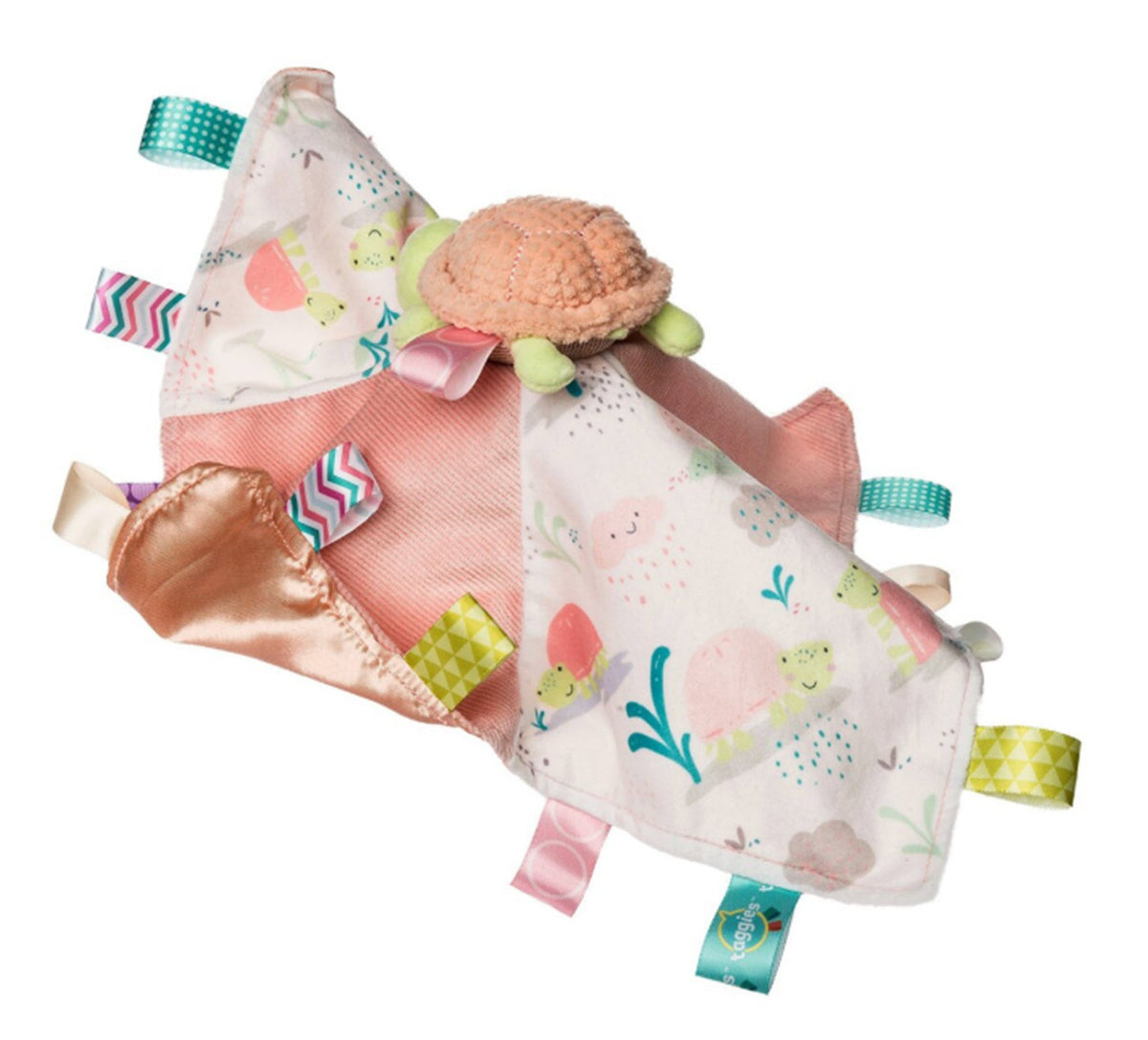 Taggies Tippy Turtle Blanket Personalized - myembroideredgifts-com - Mary Meyer
