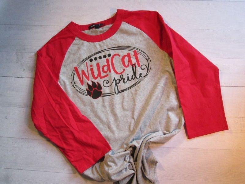 Wildcat Pride Baseball T - myembroideredgifts-com - myembroideredgifts-com