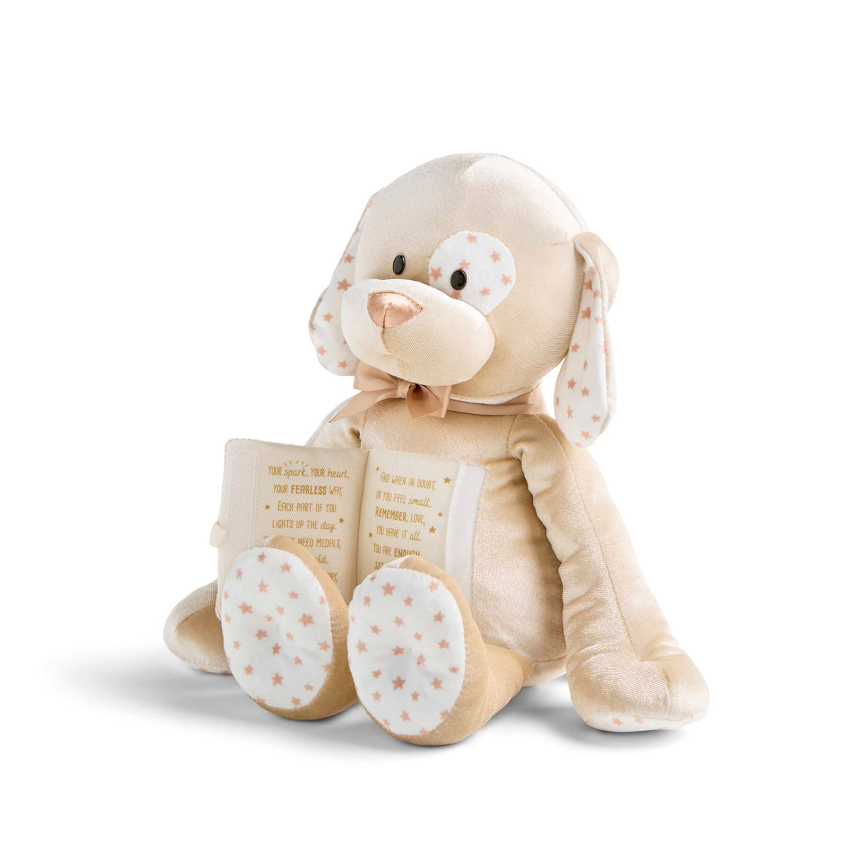 You Are So Brave Taupe Puppy by Demdaco - myembroideredgifts-com - Demdaco